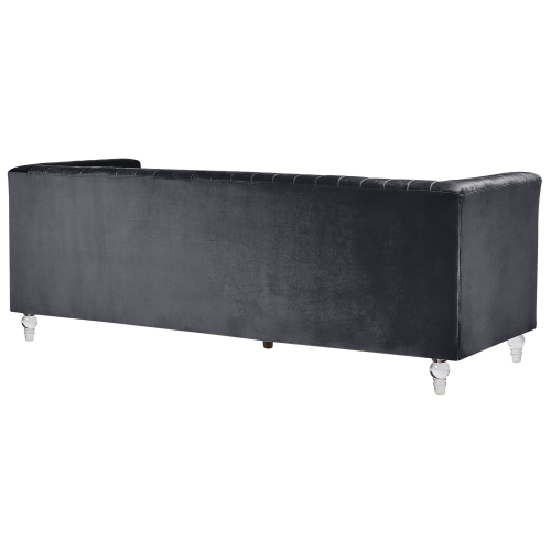 Beliani Sofa 3 Seater ARVIKA Velvet Black 2