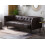 Beliani Sofa 3 Seater BYSKE Leather Dark Brown 4