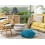 Beliani Pouffe CONRAD Cotton Sea Blue 2