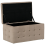 Beliani Storage Ottoman MICHIGAN Velvet Light Brown 3