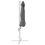Beliani Cantilever Parasol 300 cm SAVONA Dark Grey Grey 6
