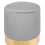 Beliani Pouffe SOPHIA Velvet Light Grey 4