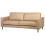 Beliani Sofa 3 Seater SAVALEN Faux Leather Beige 4