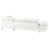 Beliani Corner Sofa 5 Seater NORREA Faux Leather White Left Hand 5