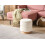 Beliani Storage Pouffe OGDEN Boucle White 3