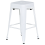Beliani Set of 2 Bar Stools CABRILLO Metal White 6