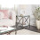 Beliani Side Table AUDET Tempered Glass Silver 2
