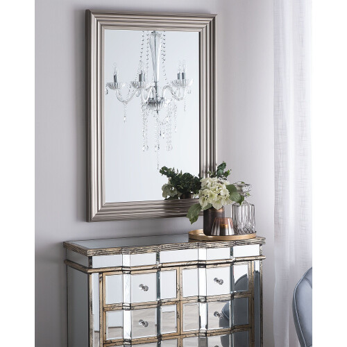 Beliani Wall Mirror CHATAIN 61 cm 91 cm Silver 1