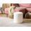 Beliani Pouffe MOAB Boucle White 2