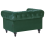 Beliani Armchair CHESTERFIELD Velvet Green 5