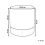 Beliani Pouffe SOPHIA Velvet Light Grey 3