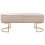 Beliani Upholstered Bench MILRY Velvet Beige 7