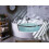 Beliani Corner Hot Tub with LED MANGLE 1870 x 1360 mm White 3