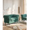 Beliani Armchair CHESTERFIELD Velvet Green 2