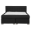 Beliani Divan Bed Fabric ADMIRAL 140 x 200 cm (EU Double) Black 4