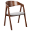Beliani Set of 2 Dining Chairs YUBA Wood Light Grey 4