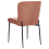 Beliani Set of 2 Dining Chairs ADA Fabric Brown 6