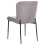 Beliani Set of 2 Dining Chairs ADA Fabric Dark Grey 10