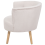 Beliani Armchair ODENZEN Fabric Off-White 5