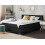 Beliani Divan Bed Fabric ADMIRAL 140 x 200 cm (EU Double) Black 2