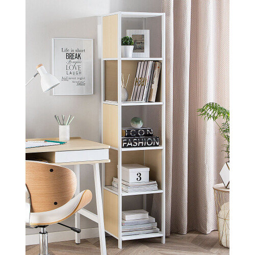 Beliani 5 Tier Shelving Unit BOGOTA 165 cm White 1