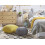 Beliani Pouffe CONRAD Cotton Yellow 2