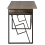 Beliani Home Office Desk FORRES 120 cm 60 cm Brown/ Black 3