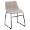 Beliani Set of 2 Dining Chairs BATAVIA Fabric Beige 6