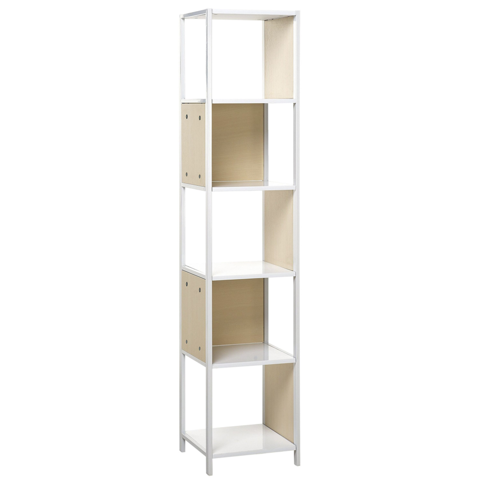 5 Tier Shelving Unit BOGOTA 165 cm White