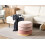 Beliani Pouffe LOUIN Velvet Pink 2