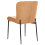Beliani Set of 2 Dining Chairs ADA Fabric Orange 6