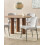 Beliani Set of 2 Dining Chairs ADA Fabric Light Grey 2