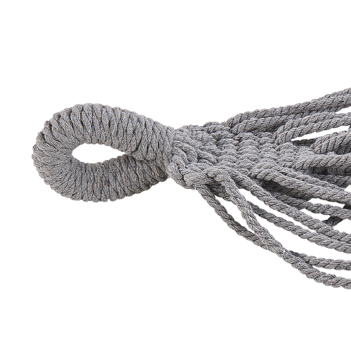 Beliani Hammock ROCCA Cotton Light Grey 1