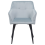 Beliani Set of 2 Dining Chairs JASMIN Velvet Light Grey 3