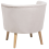 Beliani Armchair ODENZEN Fabric Off-White 6