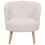 Beliani Armchair ODENZEN Fabric Off-White 4
