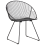 Beliani Set of 2 Dining Chairs AURORA Metal Black 2