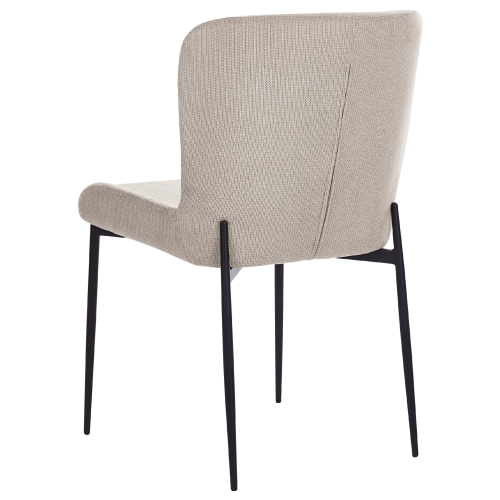 Beliani Set of 2 Dining Chairs ADA Fabric Taupe 1