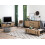 Beliani Coffee Table BLACKPOOL Brown/ Black with Storage 2