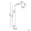 Beliani LED Floor Lamp ANDROMEDA with Dimmer Metal Silver 3