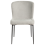 Beliani Set of 2 Dining Chairs ADA Fabric Light Grey 8