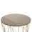 Beliani Side Table LANARK Gold with Storage 4