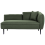 Beliani Right-Hand Chaise Longue CHEVANNES Boucle Dark Green 4