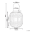 Beliani Lantern BORACAY 30 cm Bamboo Black 3