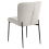 Beliani Set of 2 Dining Chairs ADA Fabric Light Grey 4