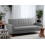 Beliani Sofa Bed 3 Seater VEHKOO Fabric Light Grey 2