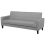 Beliani Sofa Bed 3 Seater VEHKOO Fabric Light Grey 4