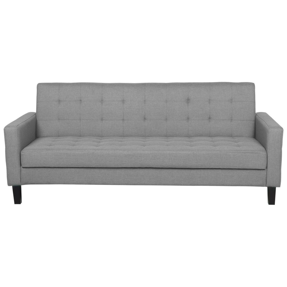 Sofa Bed 3 Seater VEHKOO Fabric Light Grey