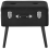 Beliani Storage Stool MALLARD Velvet Black 4
