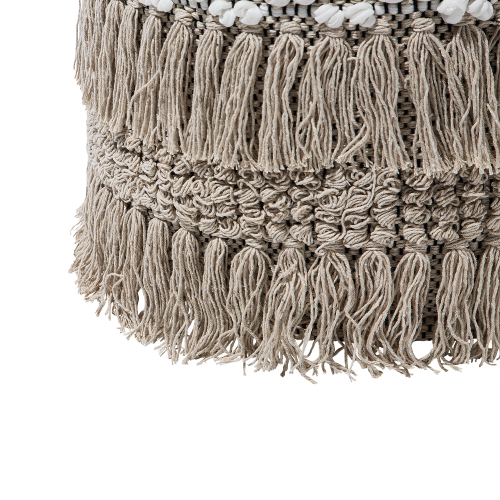 Beliani Pouffe NOIDA Cotton Beige 2